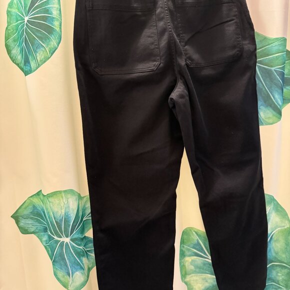 Quince Organic Stretch Cotton Twill Straight Leg Cropped Pants (NWT) - Picture 2 of 2